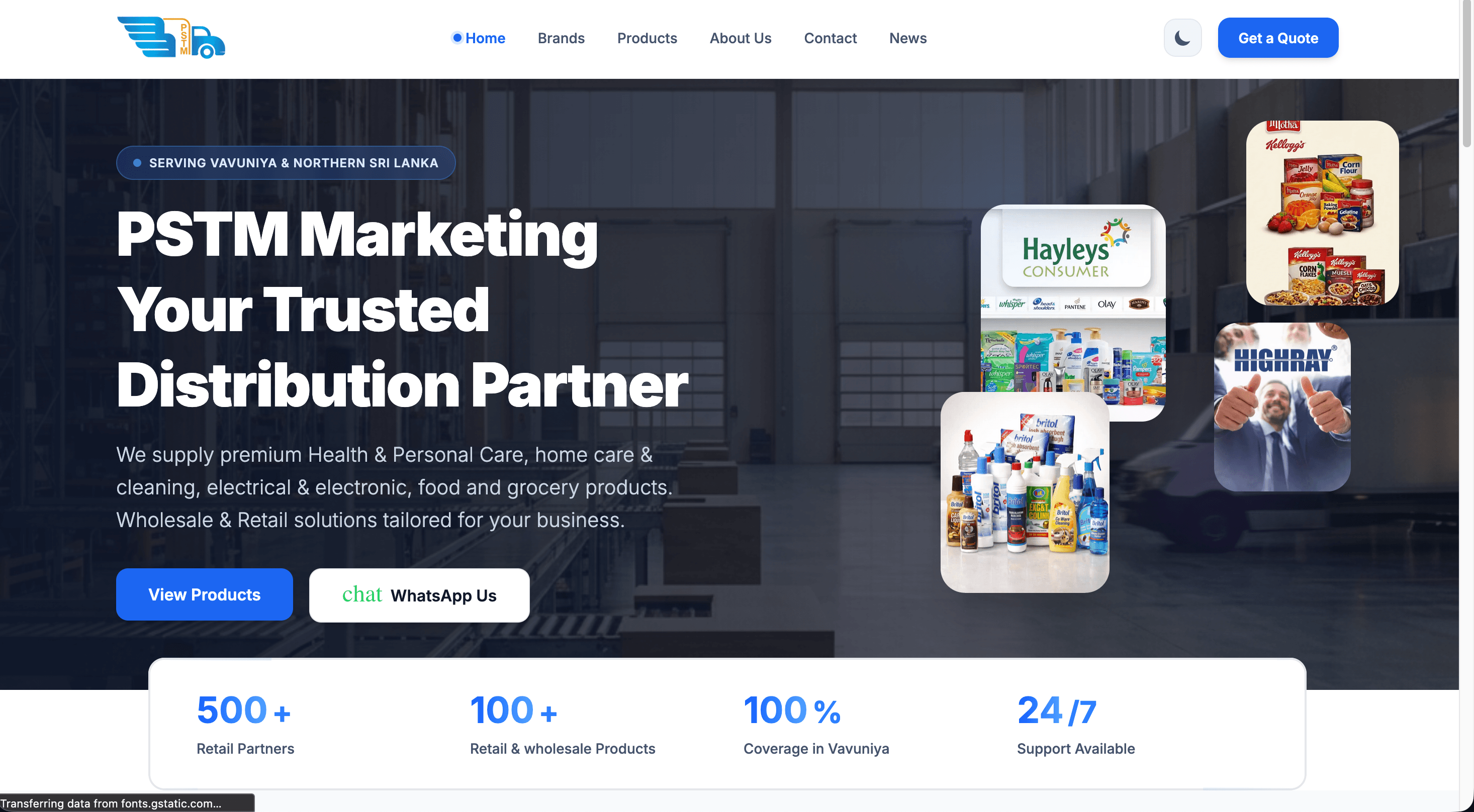 PSTM Marketing Website