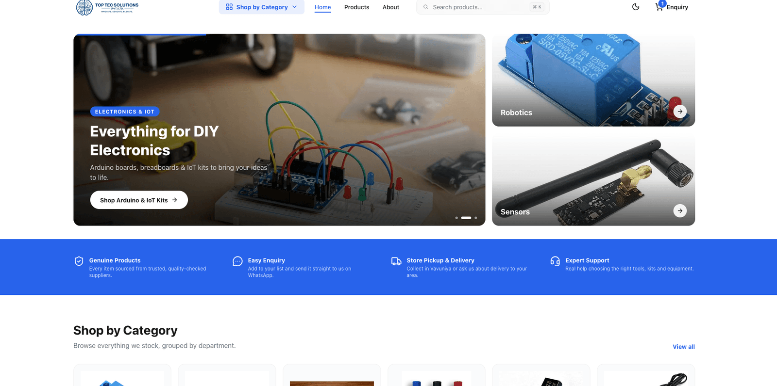 Top Tec — Full Stack Project by Sivapalan Mithushan